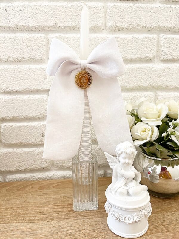 Vela luxo e pingente com oração