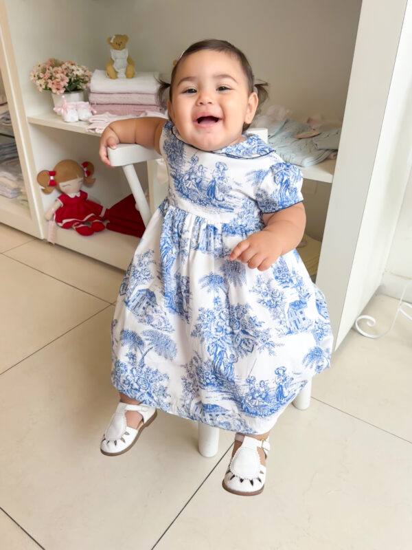 Vestido Classic Toile de Jouy