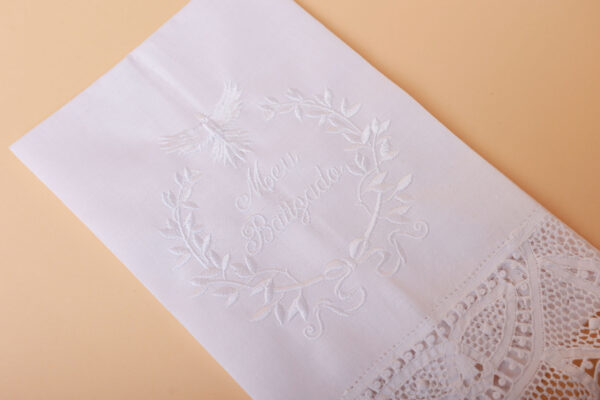 Toalha meu batizado com renascença