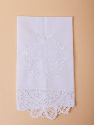 Toalha meu batizado com renascença