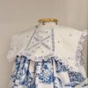 Vestido Mel Toile de Jouy Azul